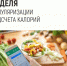 Неделя популяризации подсчёта калорий. - Администрация